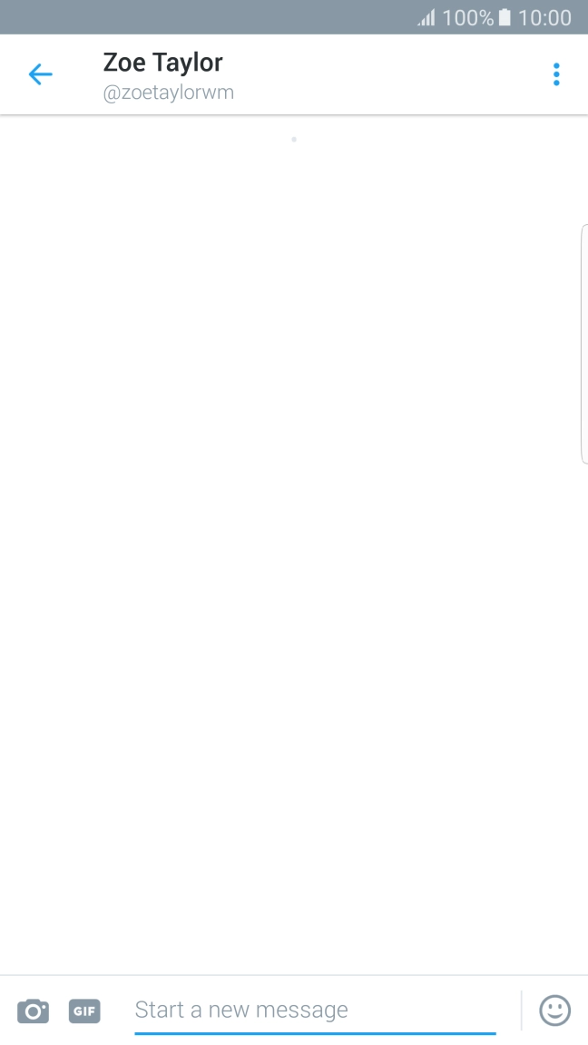 Press the text input field.