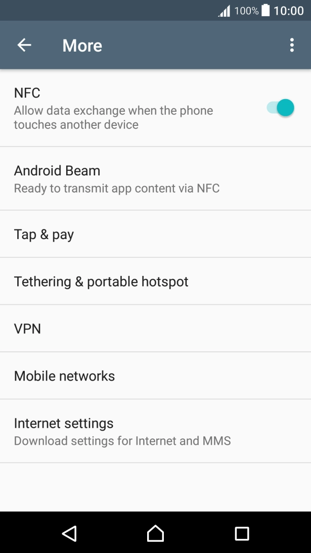 Press Mobile networks.