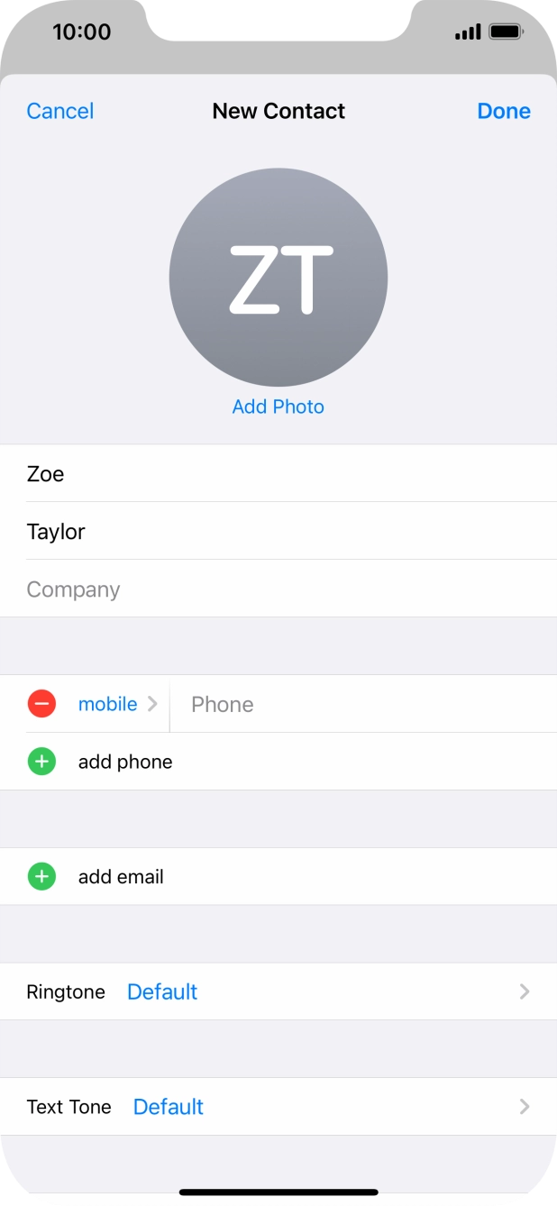 Press Phone and key in the required phone number.