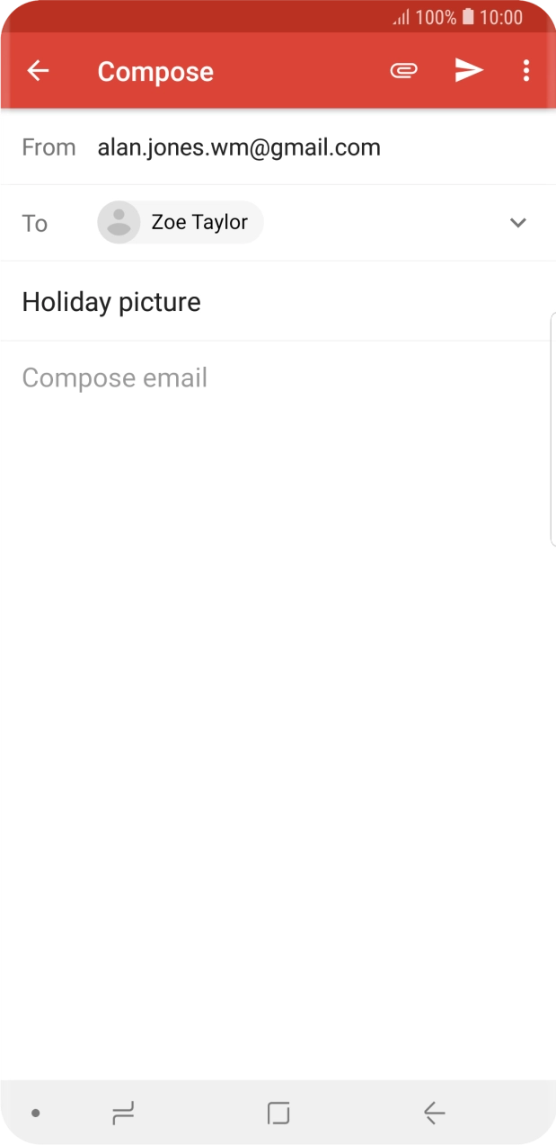 Press the text input field.