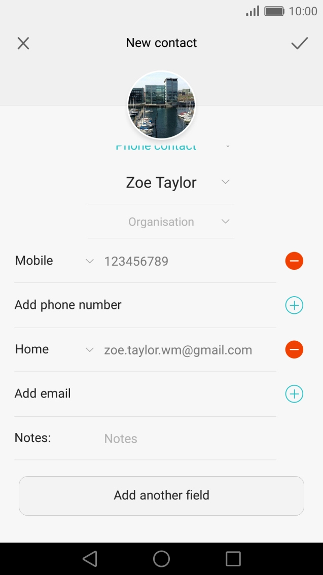 Press the drop down list below the email address.