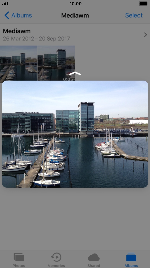 Drag the picture upwards..