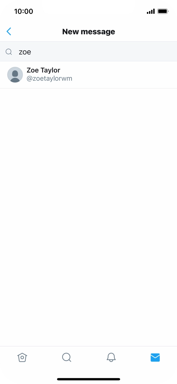 Press the required contact.