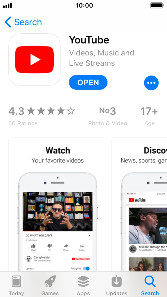 Press the Home key to return to the home screen.