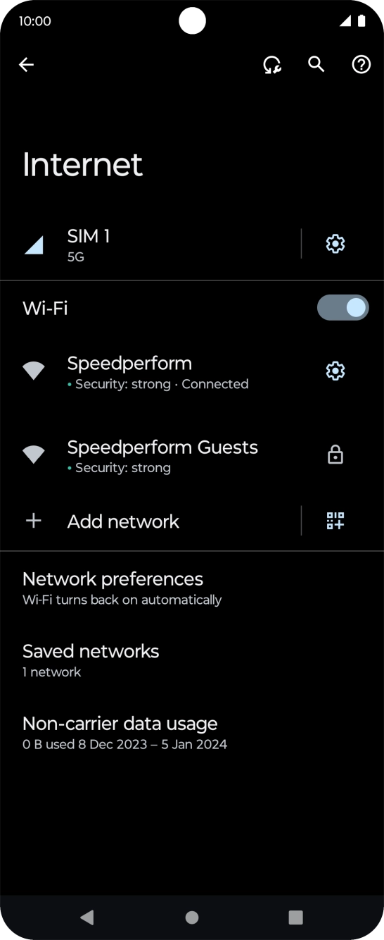 Press the Home key to return to the home screen.