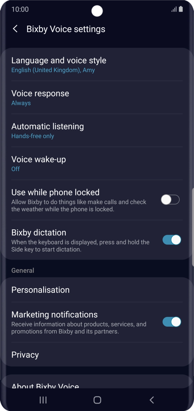 Press the Home key to return to the home screen.