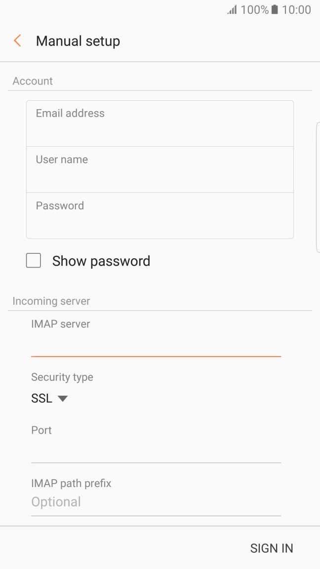 Press the drop down list below 