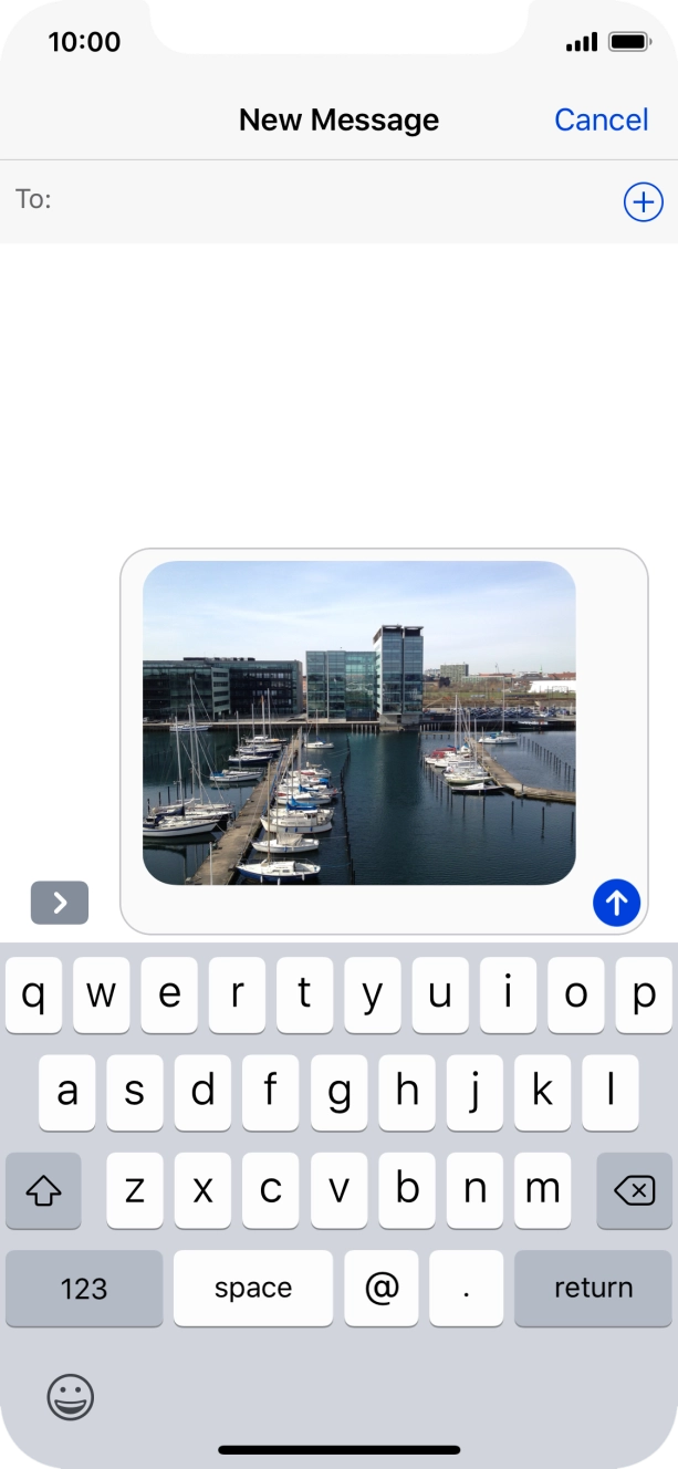 Press To and key in the first letters of the recipient's name.