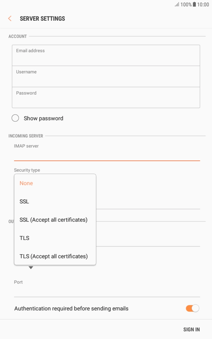 Press SSL to turn on the function.