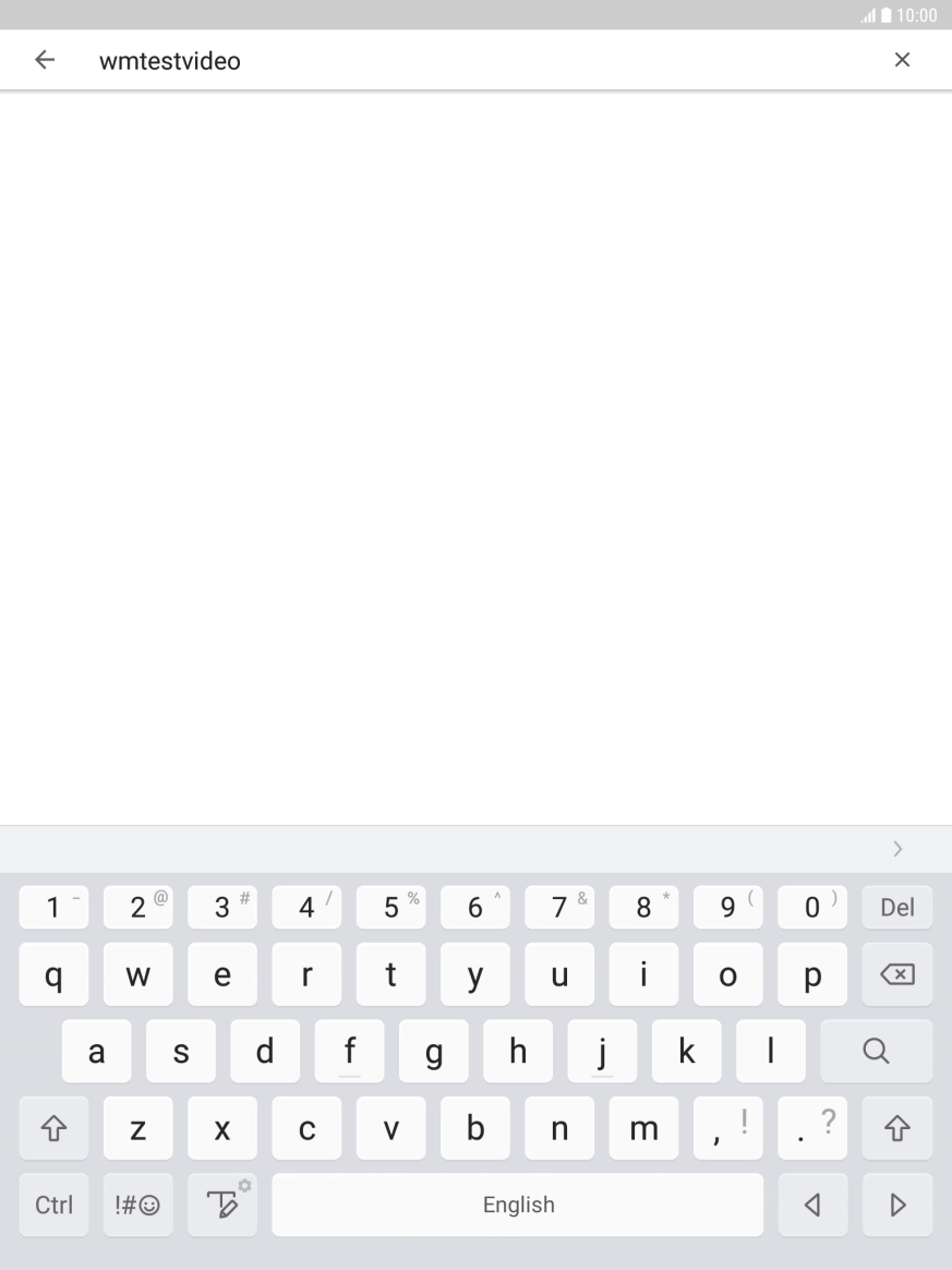 Key in the required search word and press the search icon.