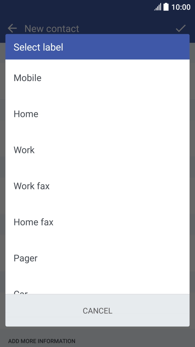 Press the required number type.