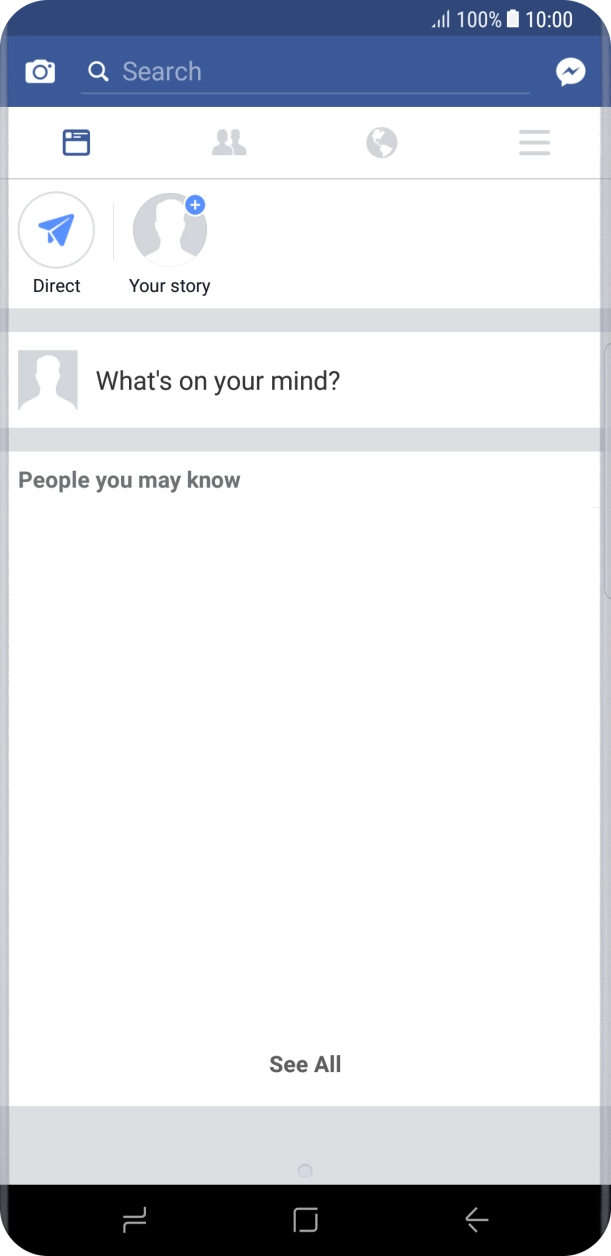 Press the text input field.