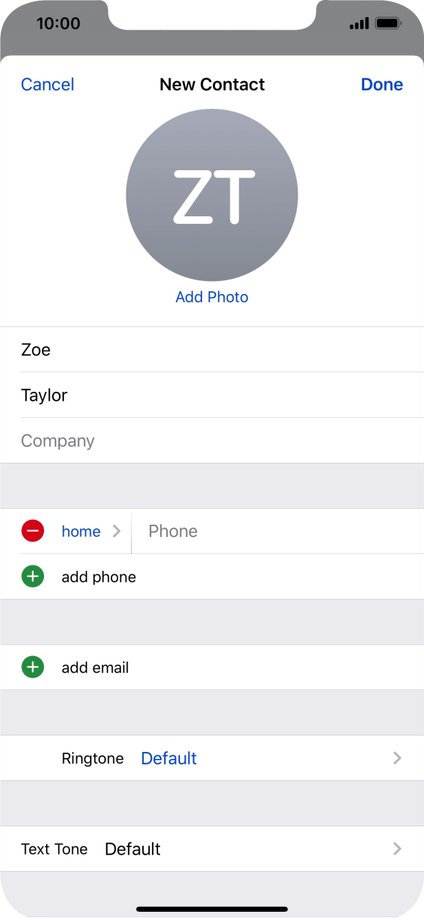 Press Phone and key in the required phone number.