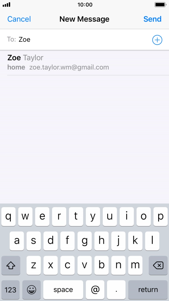 Press the required contact.