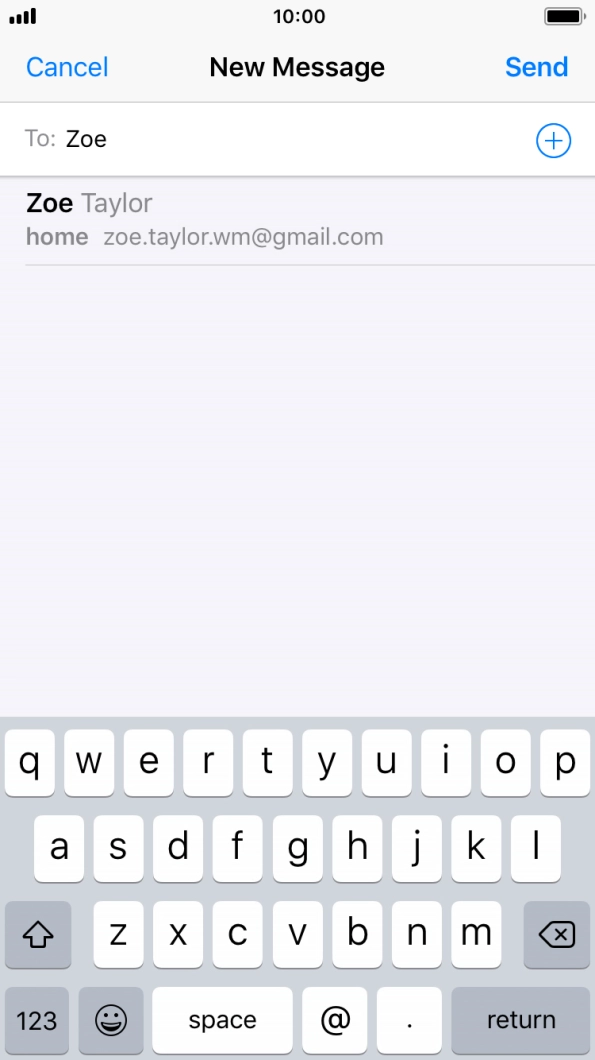 Press the required contact.