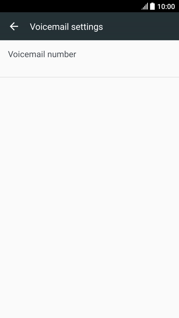 Press Voicemail number.