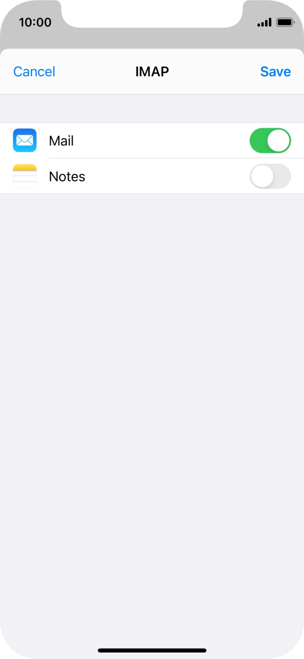 Press Save. Your email account has now been set up. To select more settings for incoming and outgoing server, proceed with the following steps. Press Save. Your email account has now been set up. To select more settings for incoming and outgoing server, proceed with the following steps.