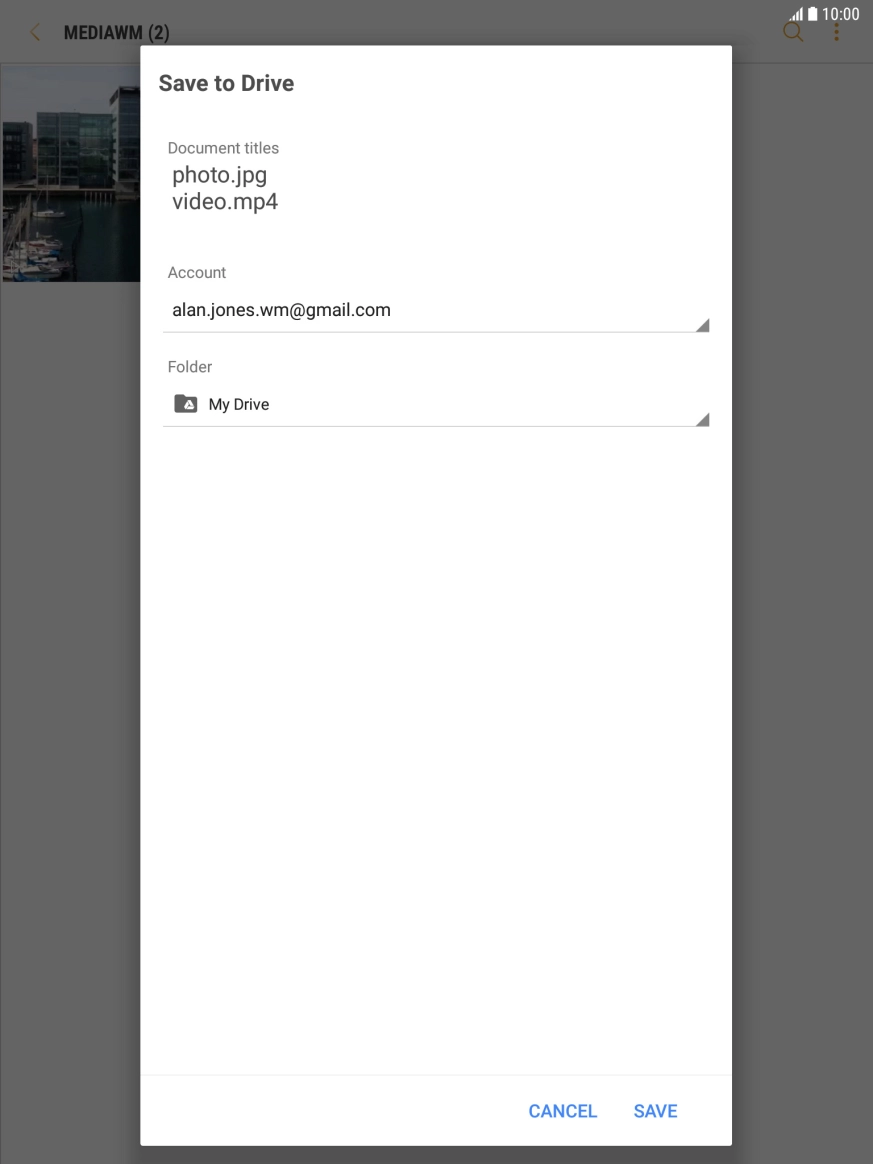 Press the field below 