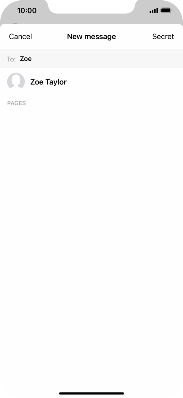 Press the required contact.