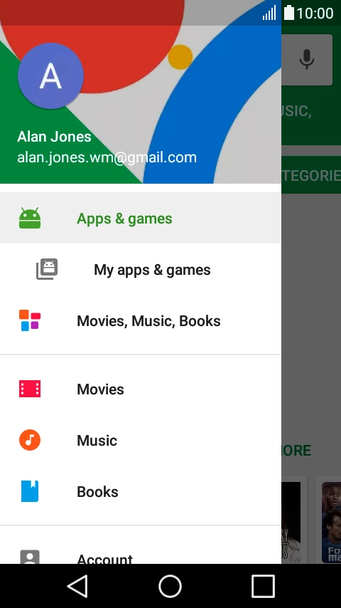 Press My apps & games.