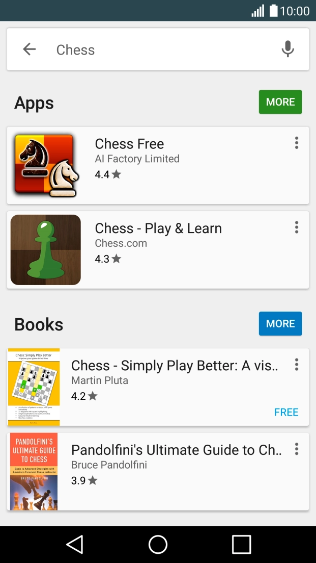 Press the required app.