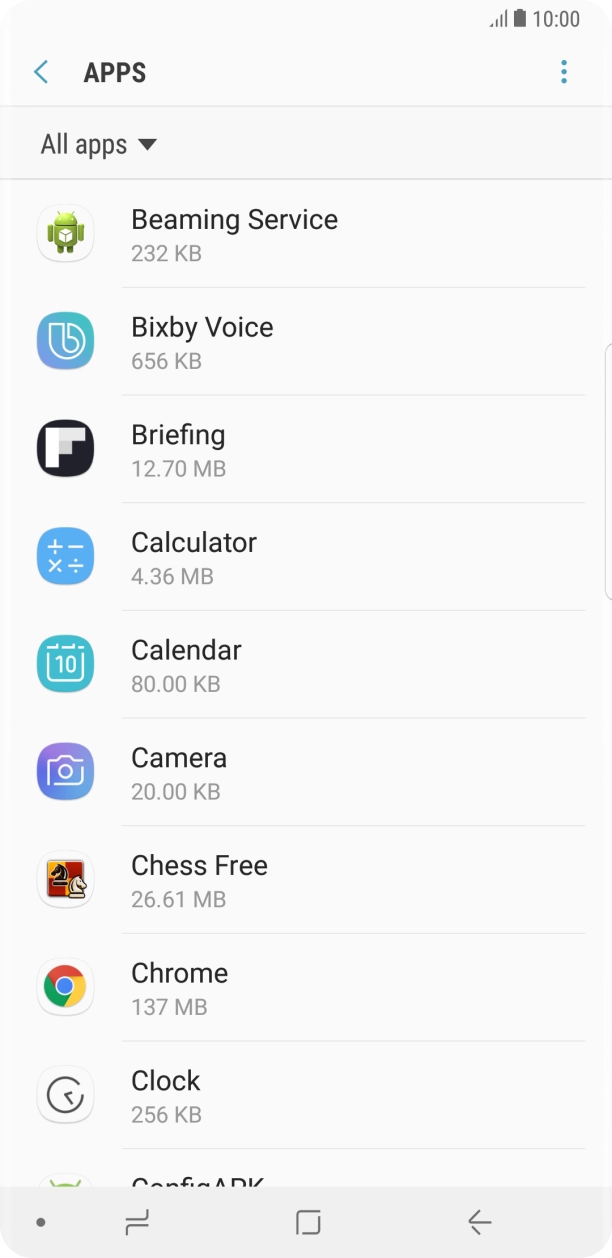 Press the Home key to return to the home screen.