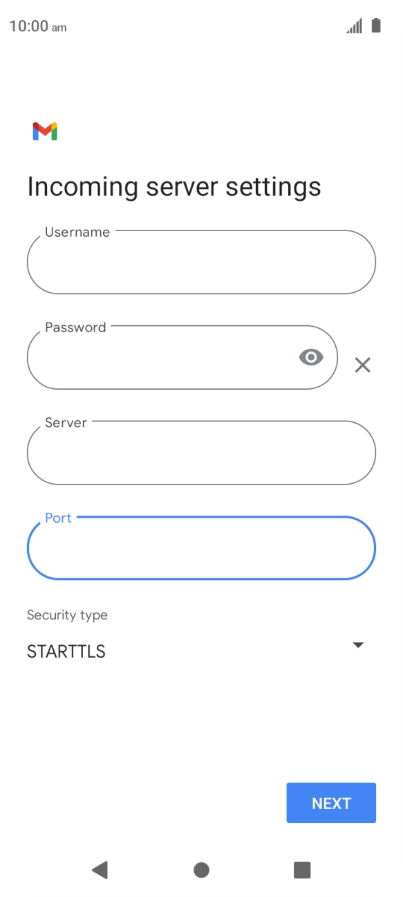 Press the drop down list below 
