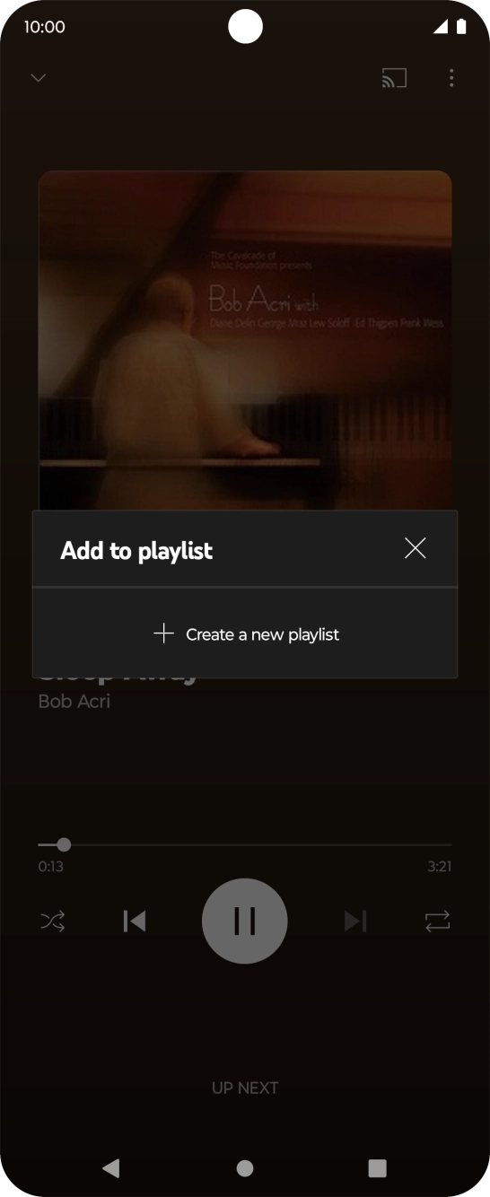Press Create a new playlist.