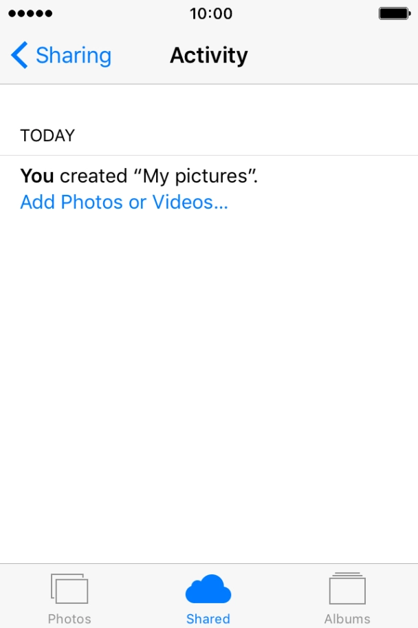 Press Add Photos or Videos... and go to the required folder.