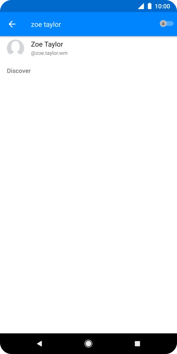 Press the required contact.