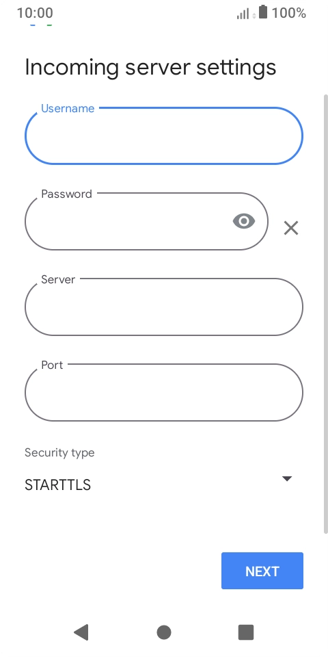 Press the field below 