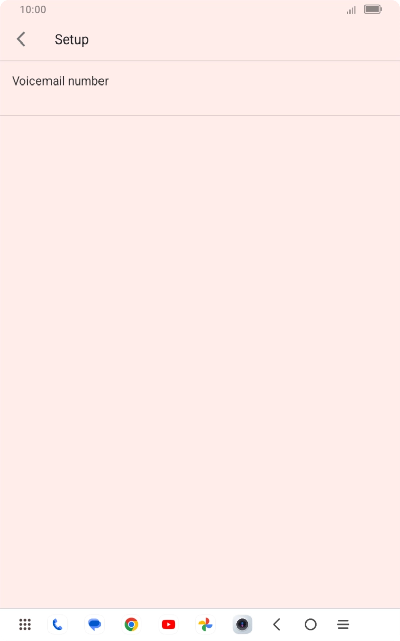 Press Voicemail number.