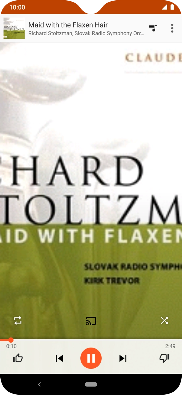 Press arrow right to go to the next audio file.