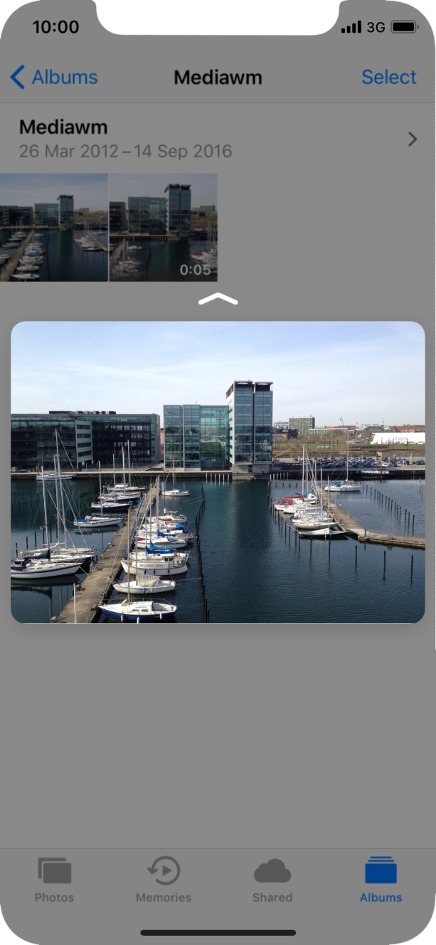 Drag the picture upwards..