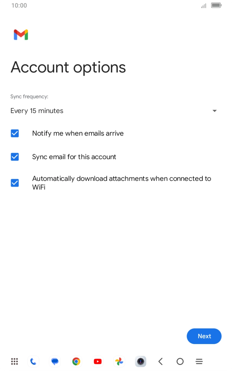 Press the drop down list below 