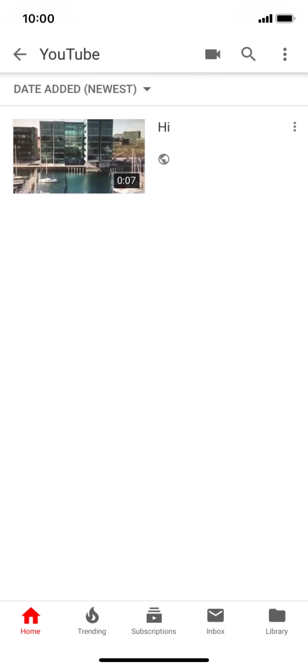 Press the search icon.