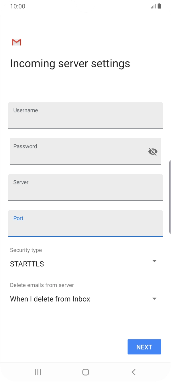 Press the drop down list below 