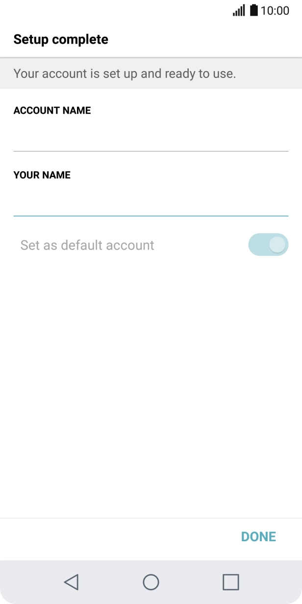 Press DONE. Press DONE.