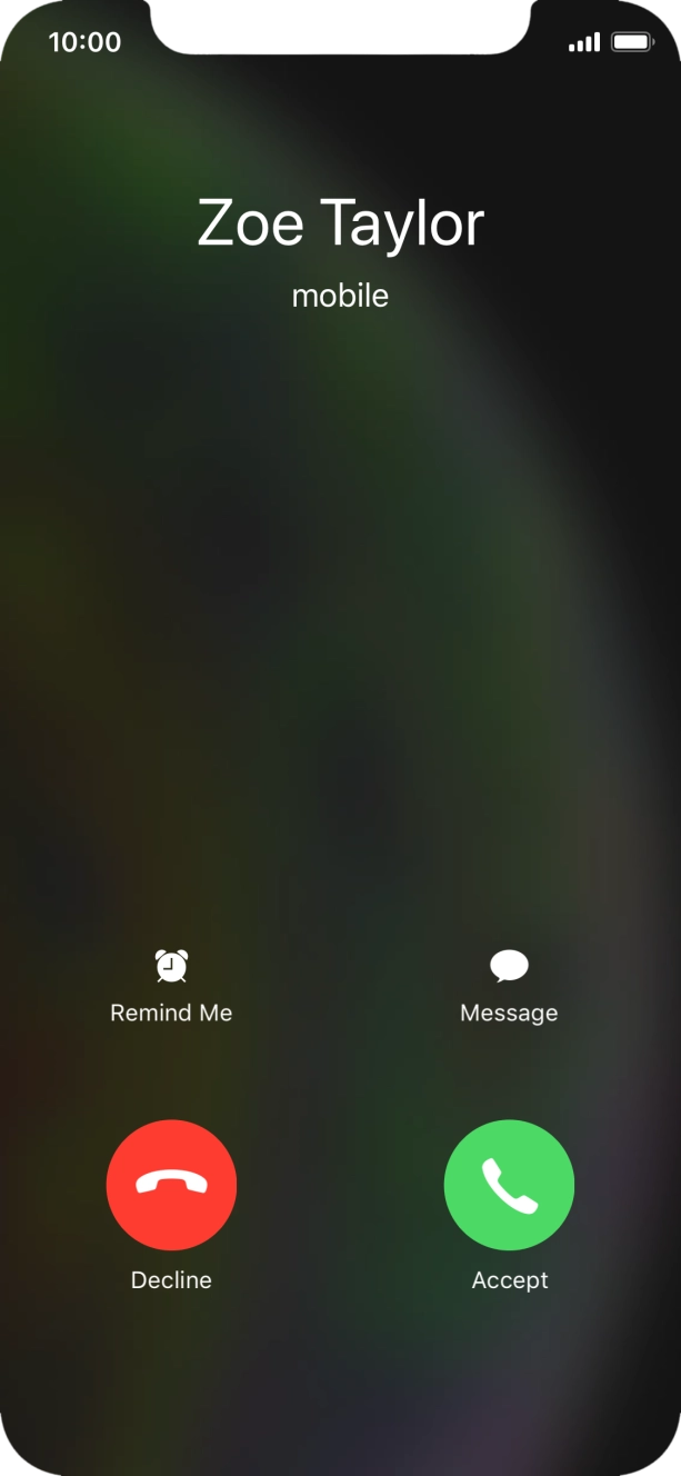 If the screen lock is turned off, press Accept.