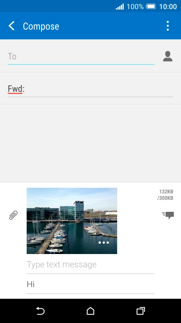 Press To and key in the first letters of the recipient's name. Press To and key in the first letters of the recipient's name.