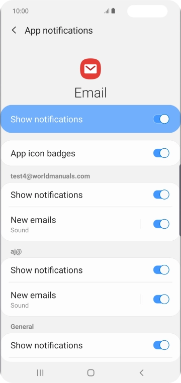 Press the indicator next to Press the indicator next to