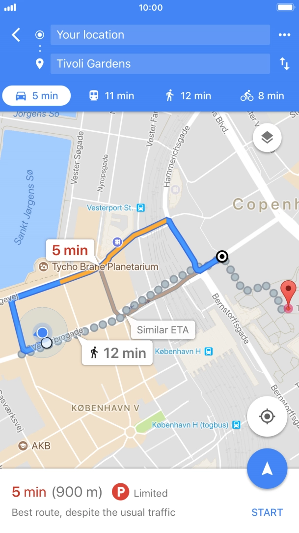 Press the required mode of transportation. Press the required mode of transportation.