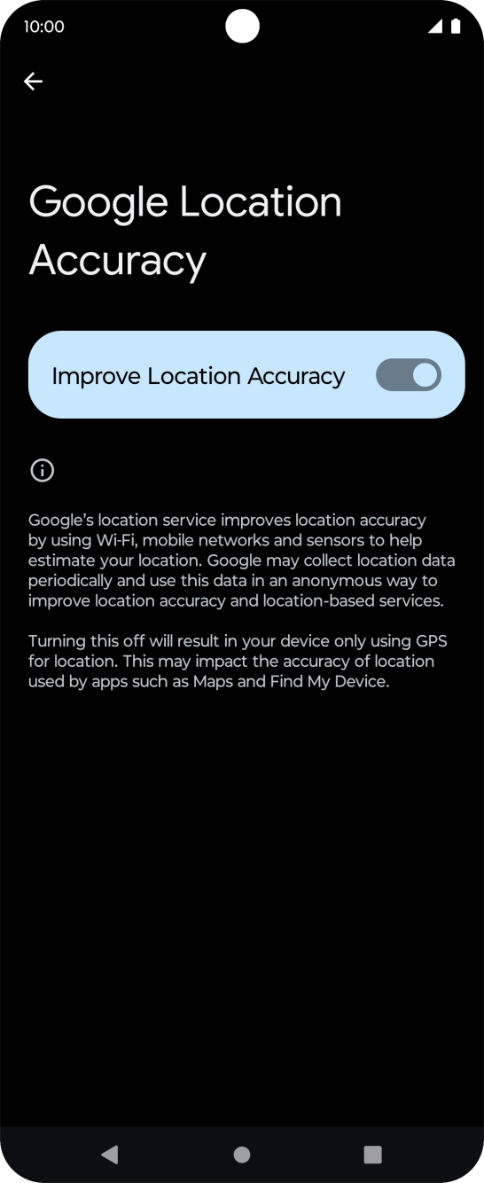 If you press the indicator next to 