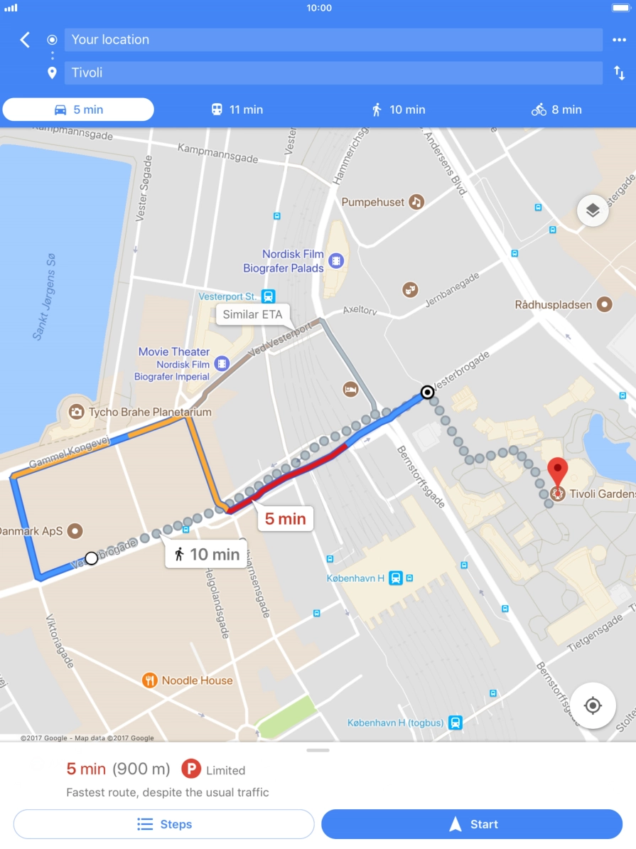 Press the required mode of transportation. Press the required mode of transportation.