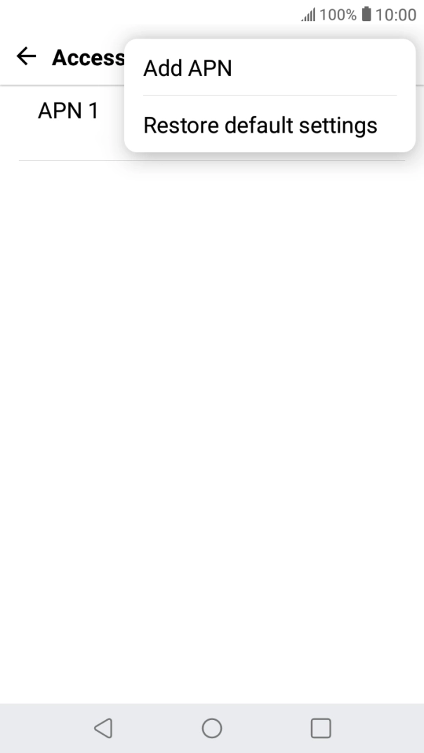 Press Add APN.
