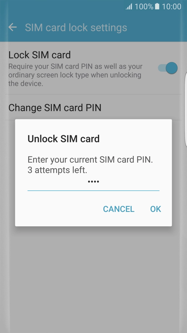 Key in your PIN and press OK.