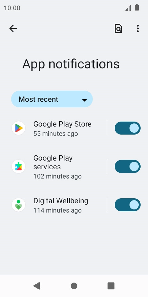 Press the drop down list.