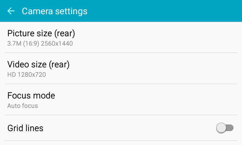 Press Picture size (rear).