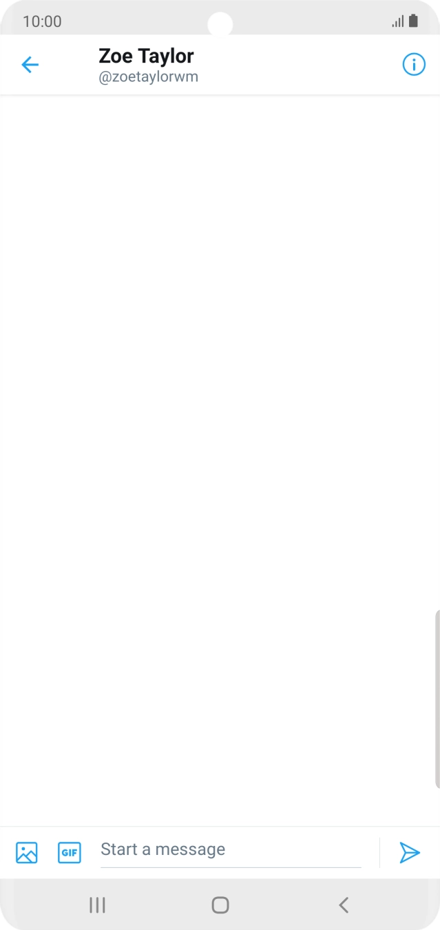 Press the text input field.