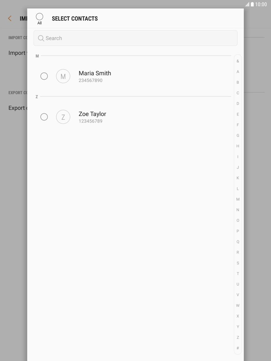 Press the field above 